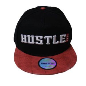 HUSTLE RED AND BLACK CAP